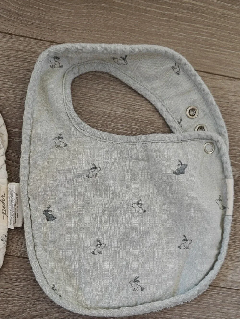 PEHR Soft Pastel Baby Bib Set 3 - Green and Cream